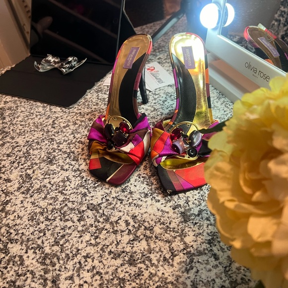 Emilio Pucci Firenze multicolor slides - Picture 9 of 9